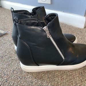 High Top Black Sneakers